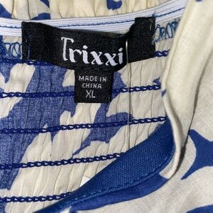 This dress is an xl but is smaller it fits like a large I got this dressDillards